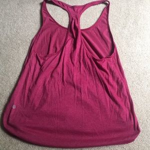 Lululemon pink flowy workout tank